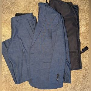 Men's J. Crew Blue 2 Piece Suit